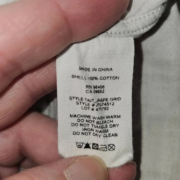 Theory Mens Tait Slim‎ Fit Jaspe Grip Long Sleeve Button Down Shirt Medium - Picture 5 of 5